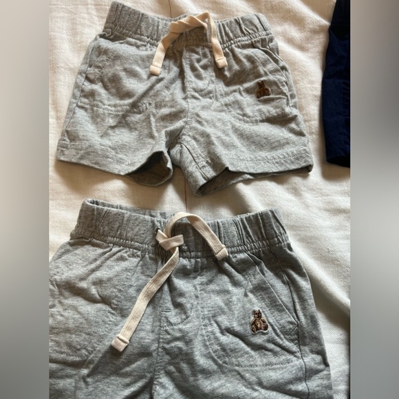 Gap Baby 4 Pairs Brannan Casual Blue Gray Drawstring Shorts - Picture 3 of 4